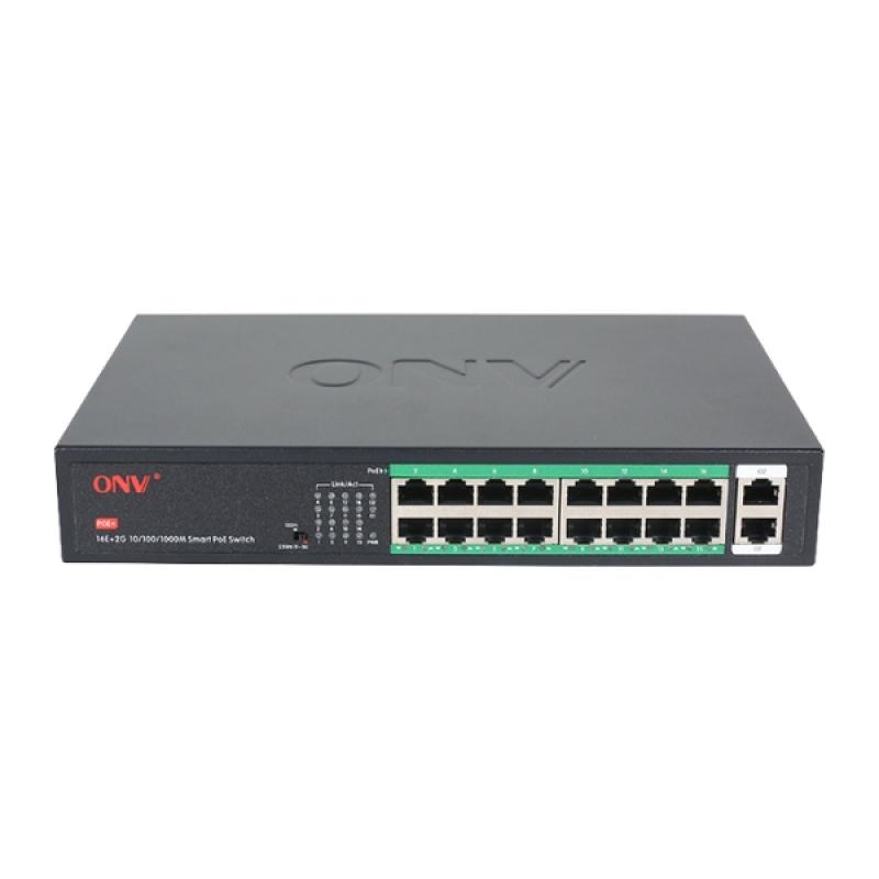 ONV-H1016PLS Gigabit Uplink 18-port PoE Switch