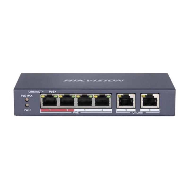 Hikvision DS-3E0106MP-E/M 4 Port Unmanaged PoE Switch