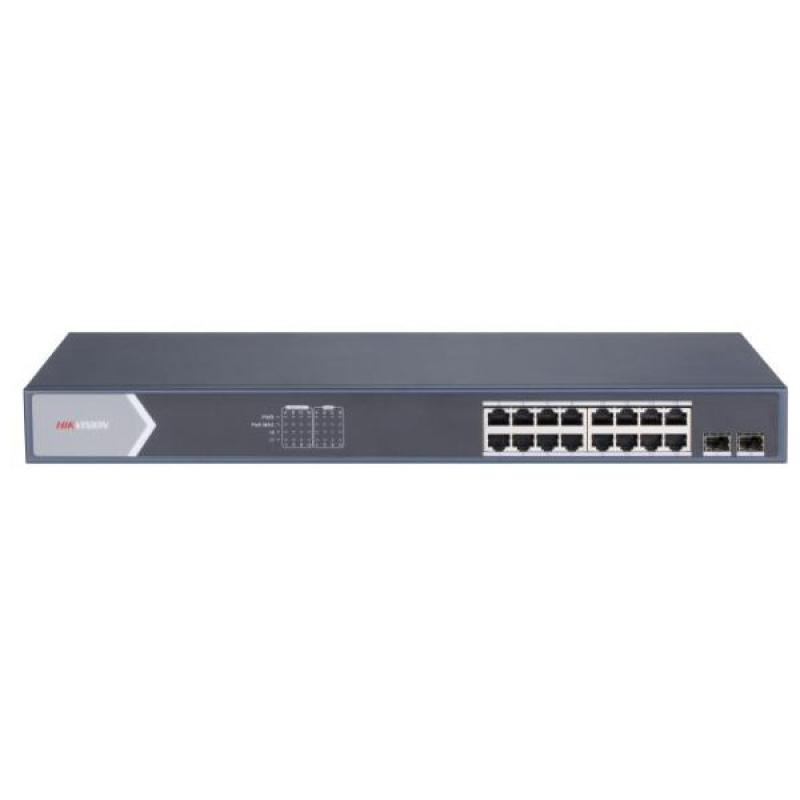 Hikvision DS-3E0518P-E/M 16 Port Gigabit Unmanaged POE Switch