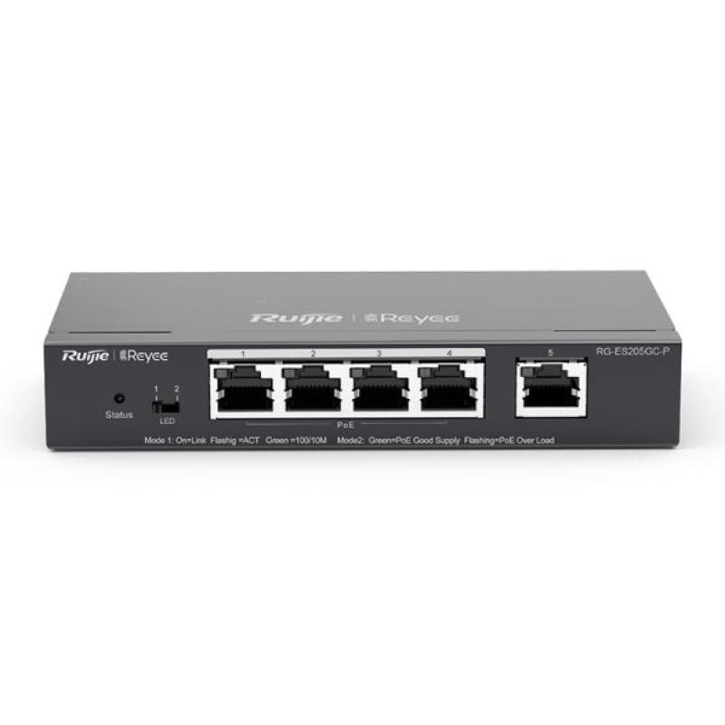 Ruijie RG-ES205GC-P 5-Port Gigabit Smart Cloud Managed PoE Switch