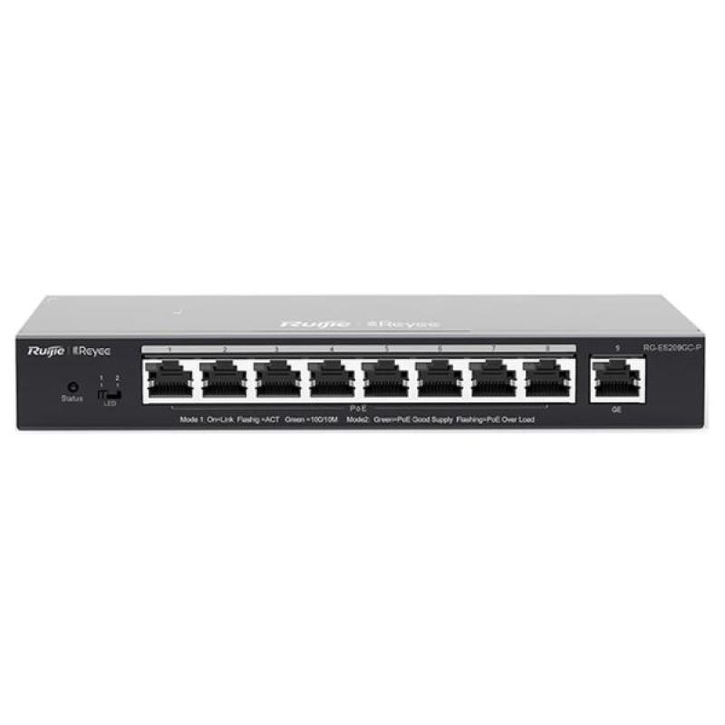 Ruijie RG-ES209GC-P 9-Port Gigabit Smart Cloud Managed PoE Switch