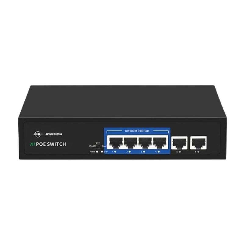 Jovision JVS-S06-4P-65W 4 Port PoE Network Switch