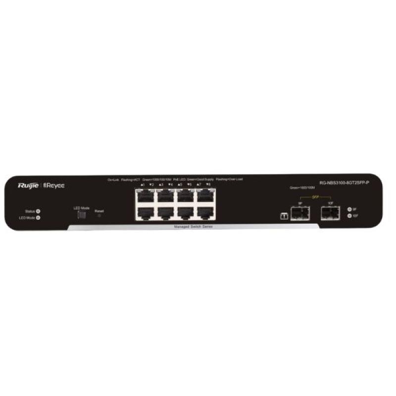 Ruijie RG-NBS3100-8GT2SFP-P 8 Port Gigabit L2 Managed POE Switch