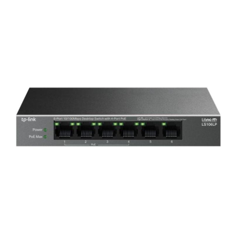 TP-Link LS106LP 6-Port 10/100Mbps Desktop Switch