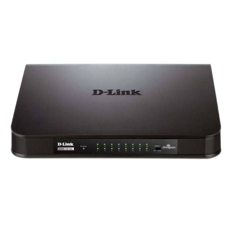 D-LINK DGS-1016A 16-Port Gigabit Unmanaged Desktop Switch