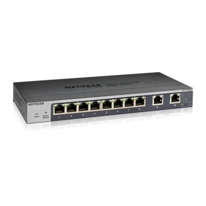 NETGEAR GS110EMX 8-Port Gigabit Ethernet Plus Switch