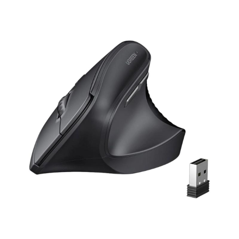 Ugreen M571 Wireless Black Silent Vertical Mouse