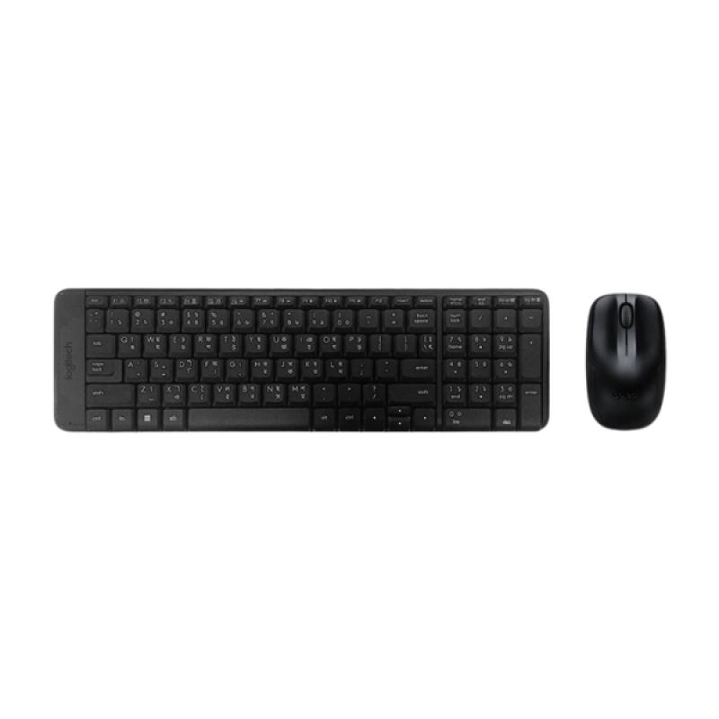 Logitech MK220 Black-Grey Wireless Keyboard & Mouse Combo with Bangla