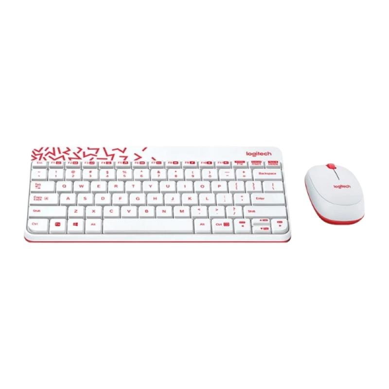 Logitech MK240 White Wireless Keyboard & Mouse Combo