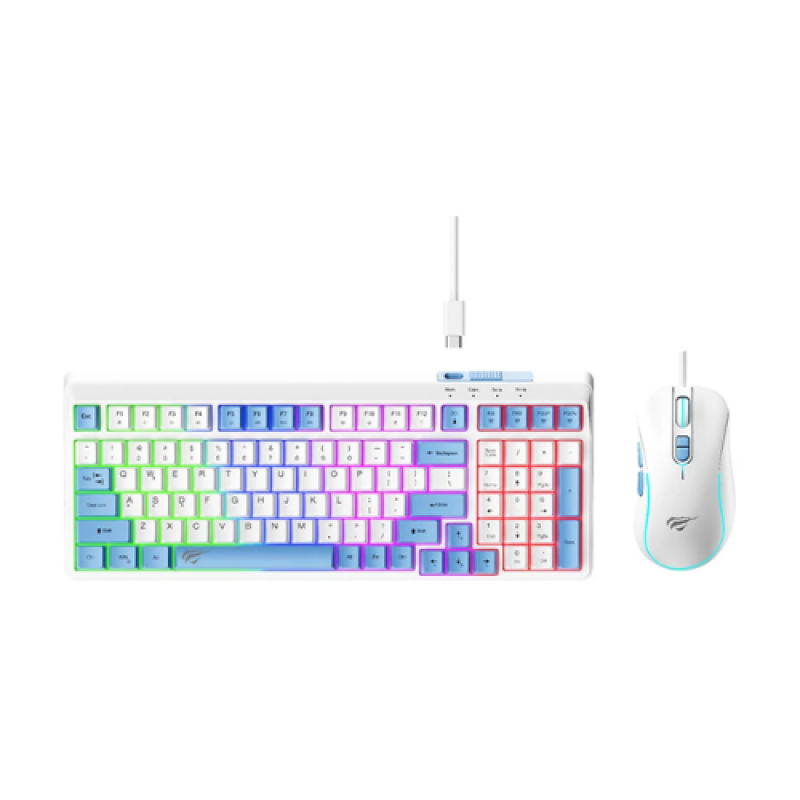 Havit KB891CM Rainbow Backlit Keyboard Mouse Combo
