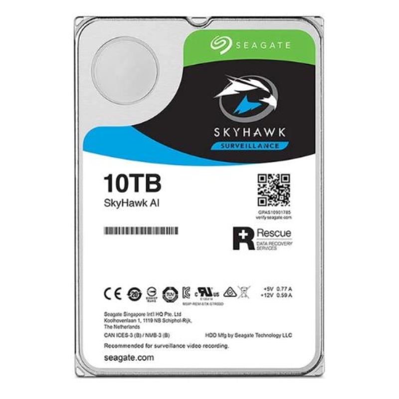 Seagate SKYHAWK AI 10TB 3.5 Inch SATA 7200RPM Surveillance HDD