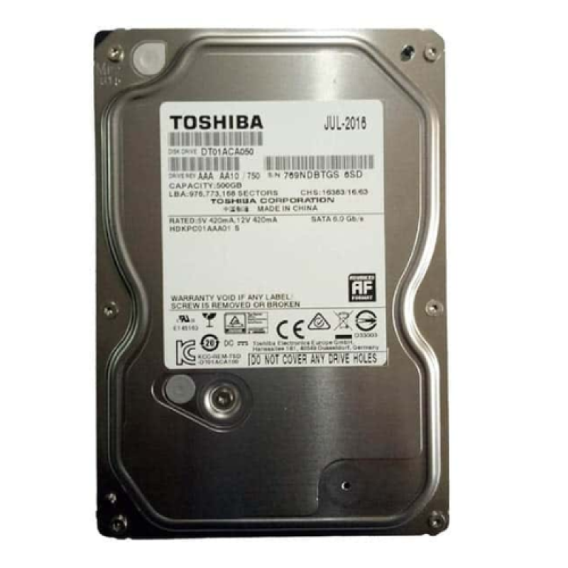 Toshiba 500GB HDD Hard Disk