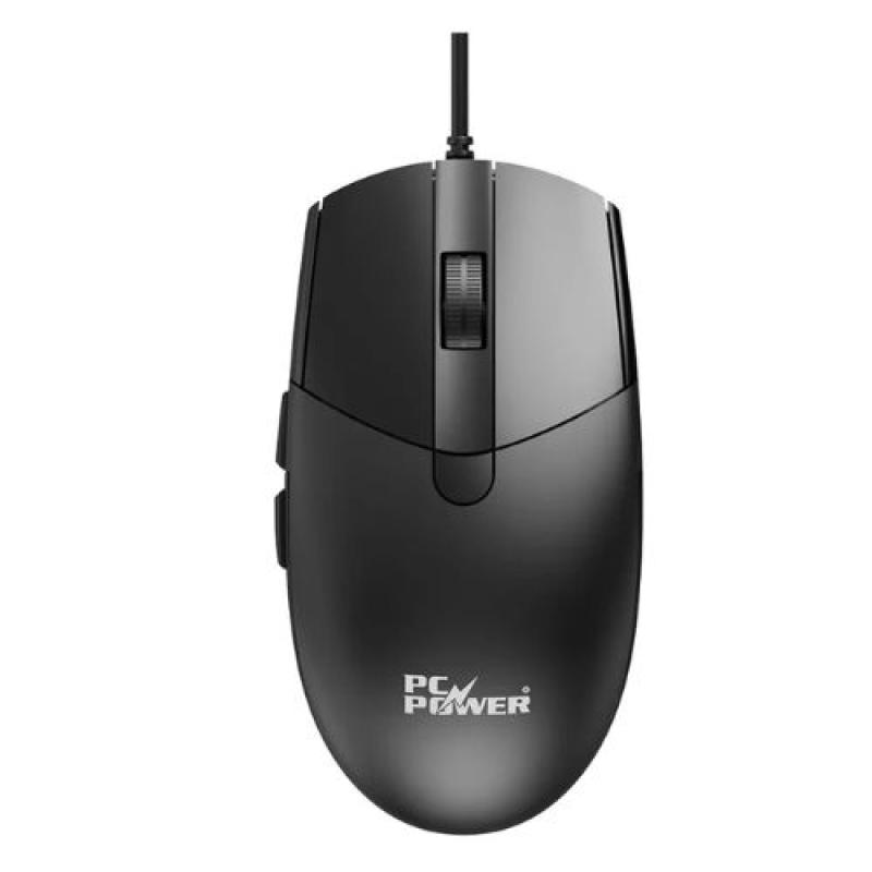 Pc Power PCM-378-4D Wired Black Mouse