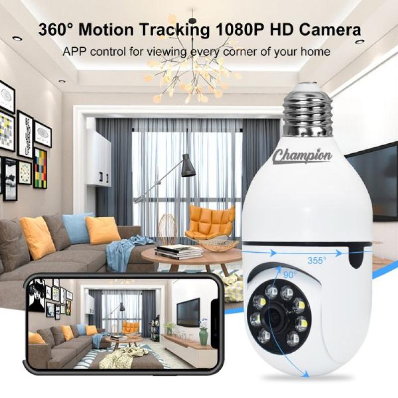 V380 PTZ Full HD 2MP 1920P E30 27 Bulb WIFI IP Camera